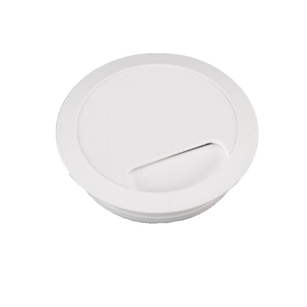 Desk Grommet White Desk Cut-Out Size 80mm | MAE Networks UK Ltd