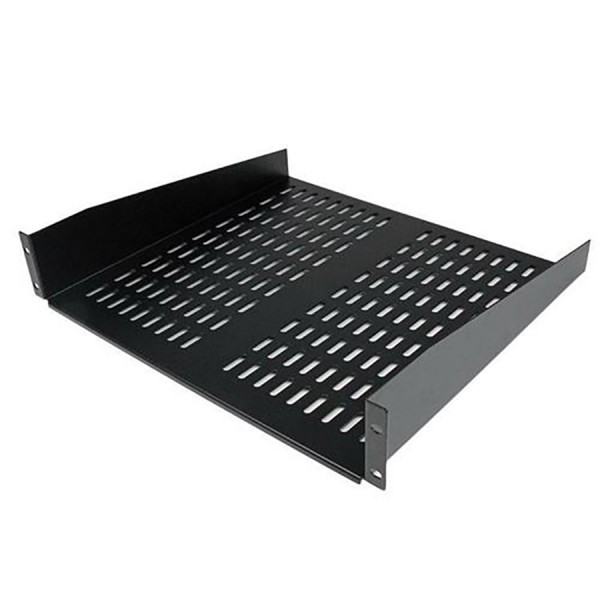 Cantilever Shelf Semi Vented Up to 35kg Black (H) 2U x (W) 19″ x (D) 300mm 