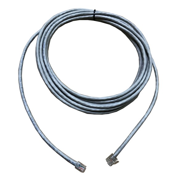 Extension Cord 6-Way 6 Position/4 Contact Round Cable RJ11 – RJ11 Grey (L)5Mtr 4 Pins Connected