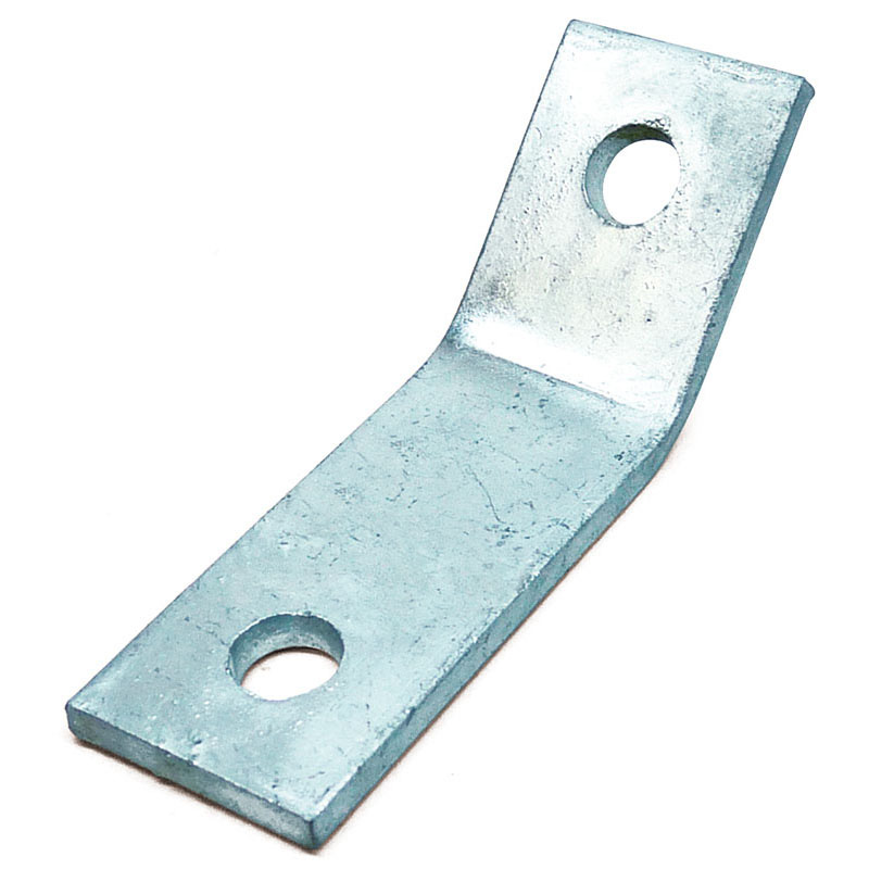 Channel Bracket Angled 45 Degree Hot Dip Galvanised Steel 2+1 Hole P1546 (W) 44mm x (D) 71mm