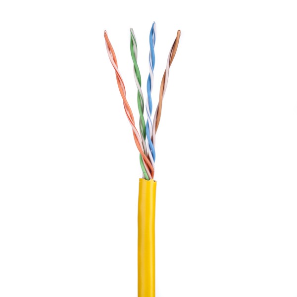 Cat5E Data Cable Stranded U/UTP PVC 4 Pair Yellow 305m