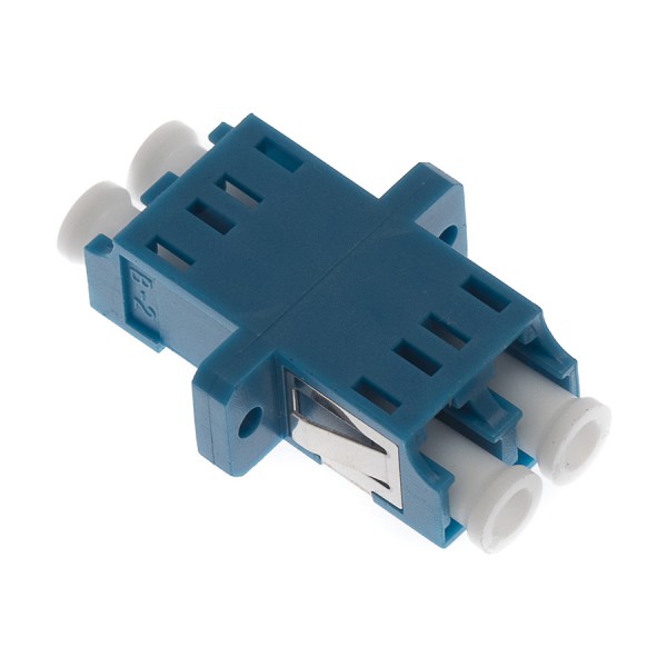 Fibre Optic Adaptor LC Duplex SM Ceramic Blue
