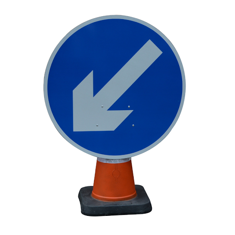 Sign ‘Cone Type’ 750mm Reversible Keep Left/Right