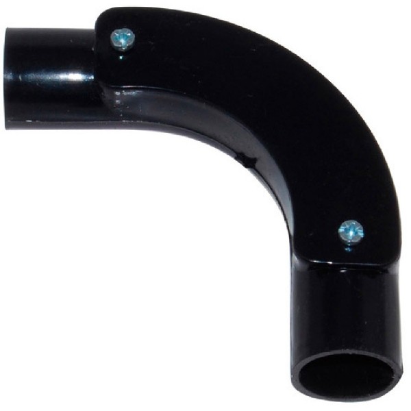 Conduit Inspection Bend PVC Black (Dia) 25mm