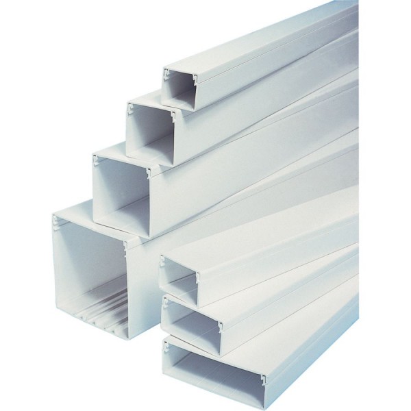 Trunking Maxi PVC TRK – Heavy Duty White (H) 50mm x (D) 50mm x (L) 3m