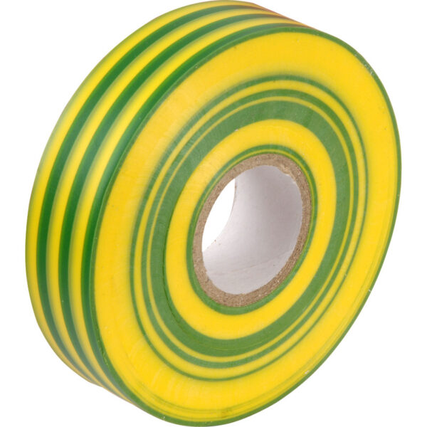 Tape PVC Green/Yellow 19mm x 20m