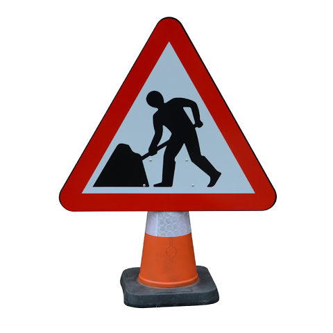 Sign ‘Cone Type’ 750mm Men at Work