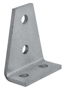 Channel Bracket Angled 90 Degree Hot Dip Galvanised Steel 2+2 Hole P1359 (W) 41mm x (D) 104mm