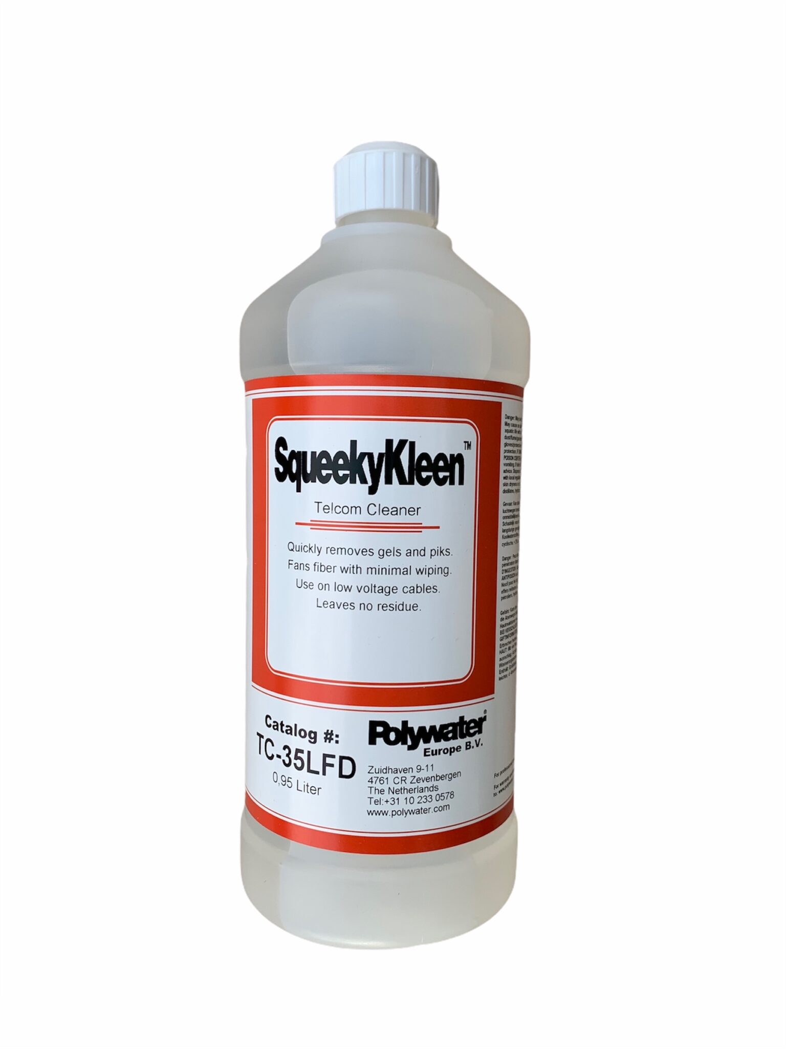 Polywater SqueekyKleen Gel Filled Cable Cleaner 0.95 Litre